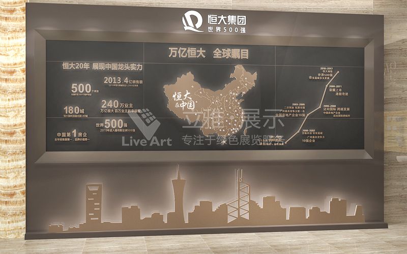 恒大集團(tuán)悅府地產(chǎn)展廳設(shè)計裝修案例